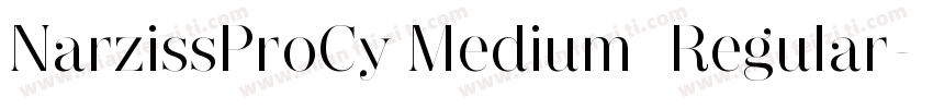 NarzissProCy Medium  Regular字体转换